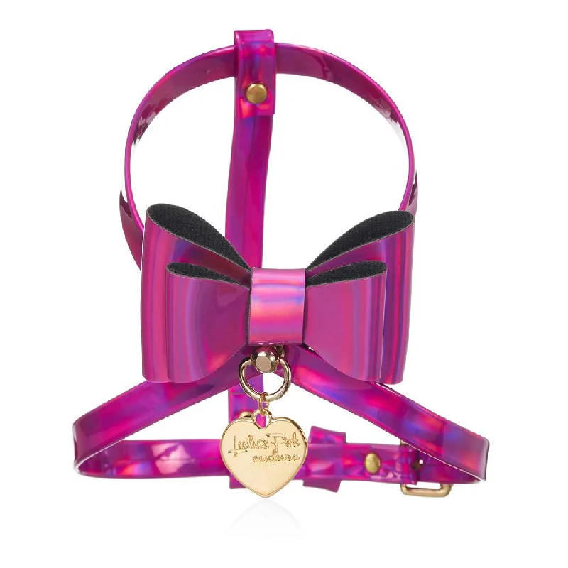 Pet walking leash setPink Disco Dog Harness