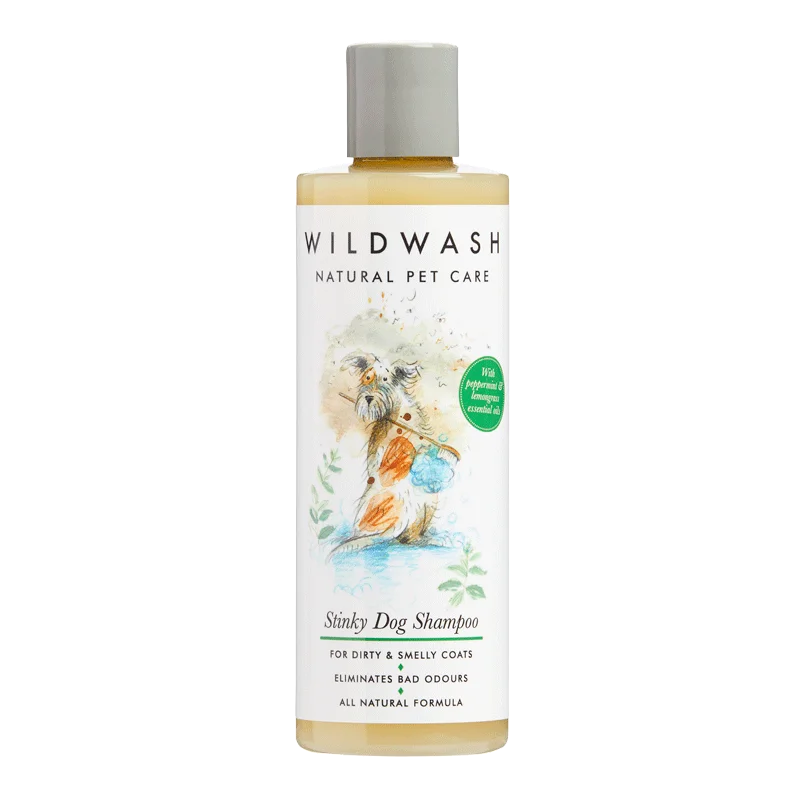making it smoother and more shiny.WILDWASH PET STINKY DOG SHAMPOO 250ML