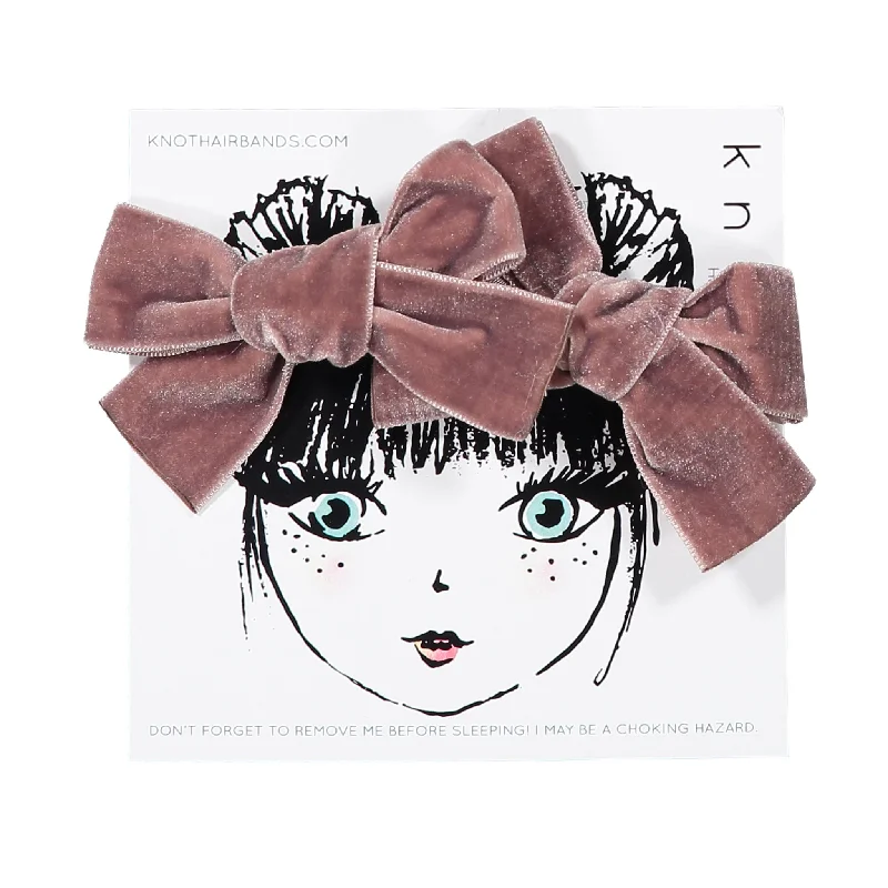 - Teething and chewing toys for puppies- Teething and chewing toys for puppiesKnot Hairbands Velvet Ribbon Bow Clip Set // Powder Purple