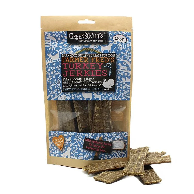 ------Green & Wilds | Turkey Jerkies - Dog Treats 100g