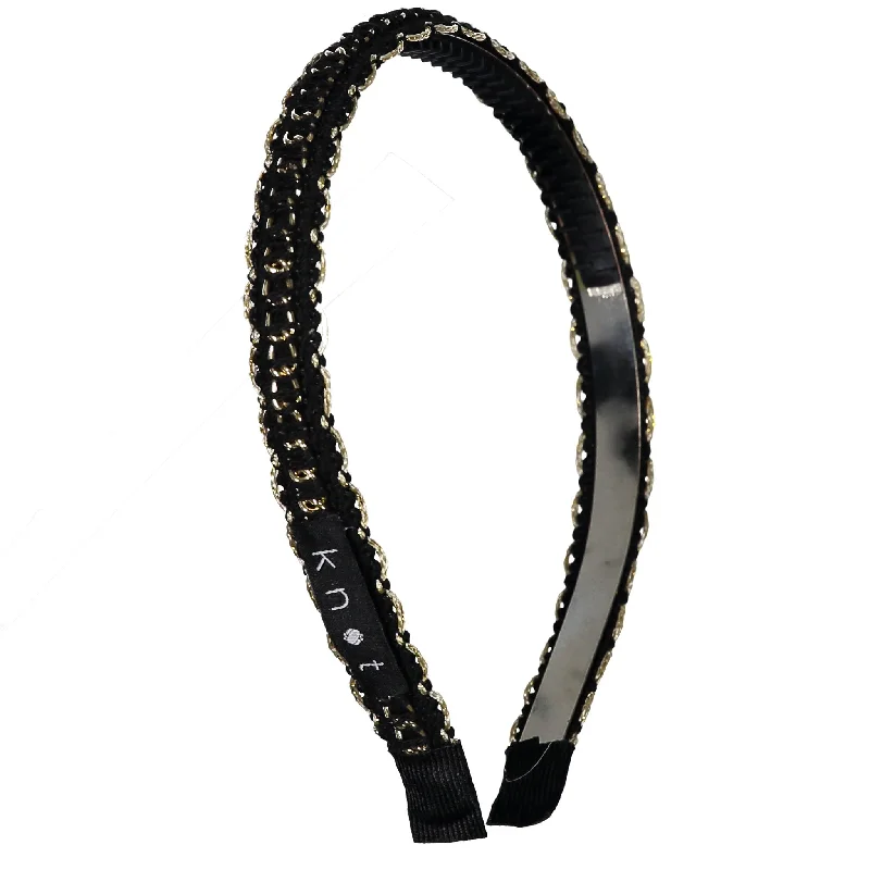 - Pet fence foldable indoor- Pet fence foldable indoorKnot Hairbands Chain Headband // Black - Pet fence foldable indoor- Pet fence foldable indoorKnot Hairbands Chain Headband // Black