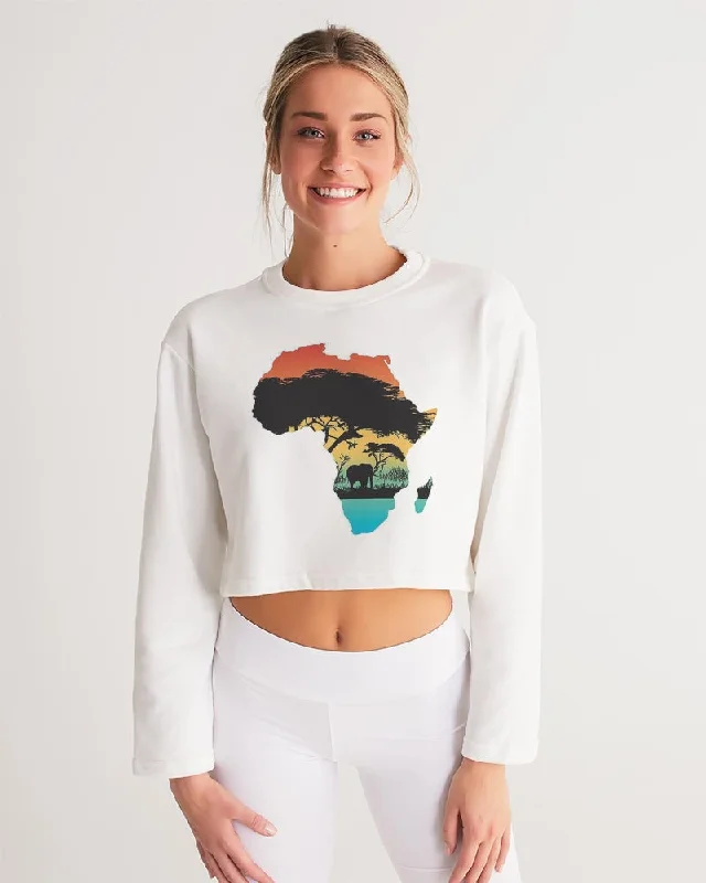 AKH African Motherland Women's Cropped Sweatshirt