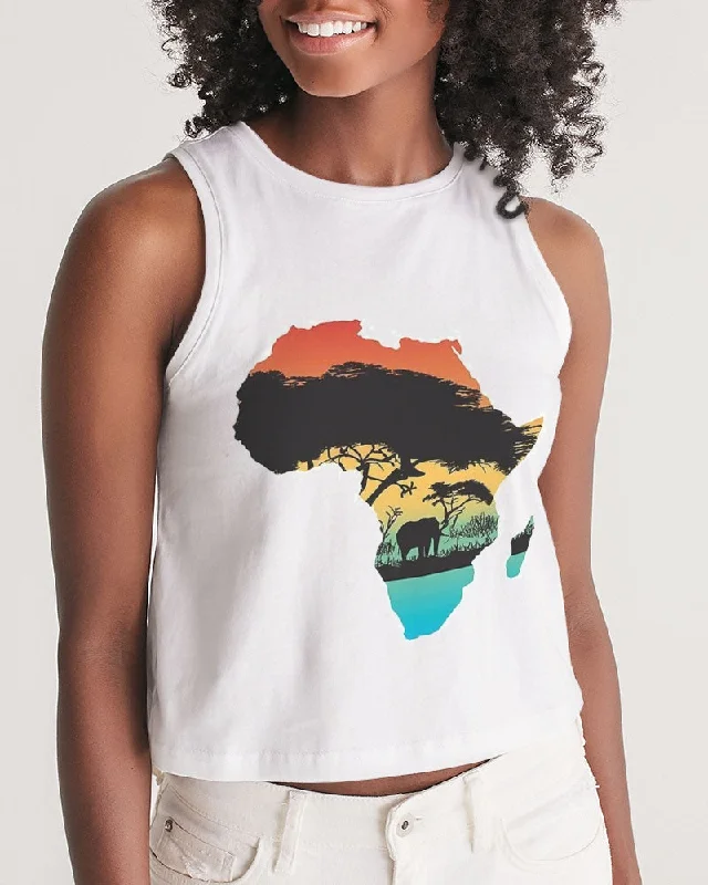 AKH African Motherland Women's Cropped Tank