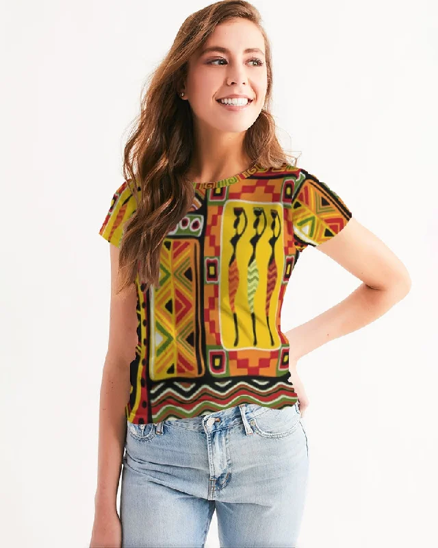 AKH African Mural Art Women's Tee