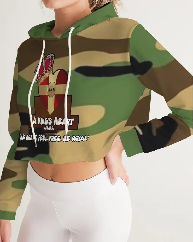 AKH Camouflage Women's Cropped Hoodie