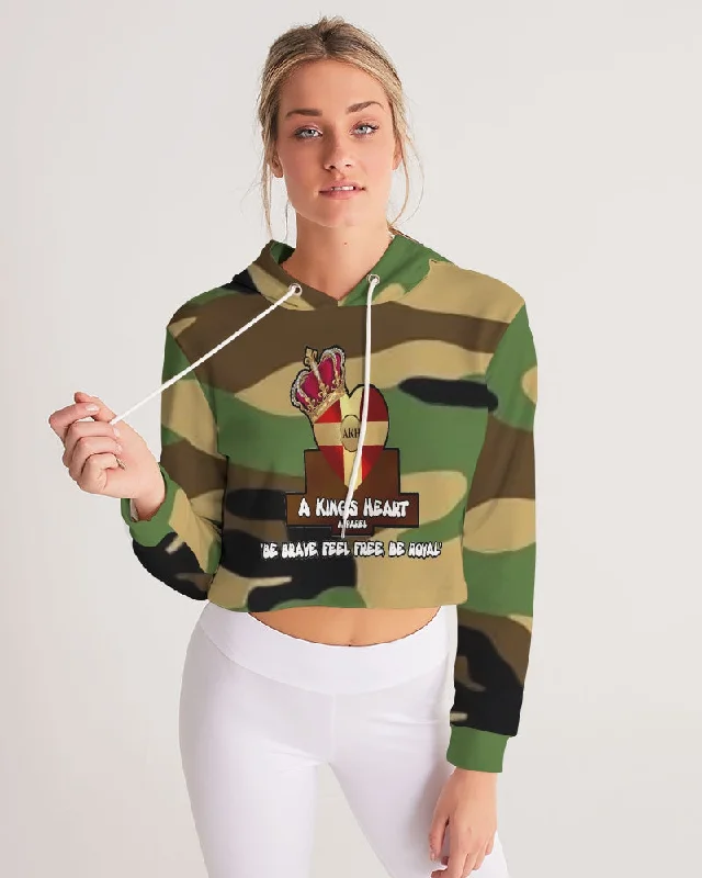 AKH Camouflage Women's Cropped Hoodie