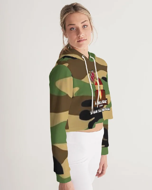 AKH Camouflage Women's Cropped Hoodie