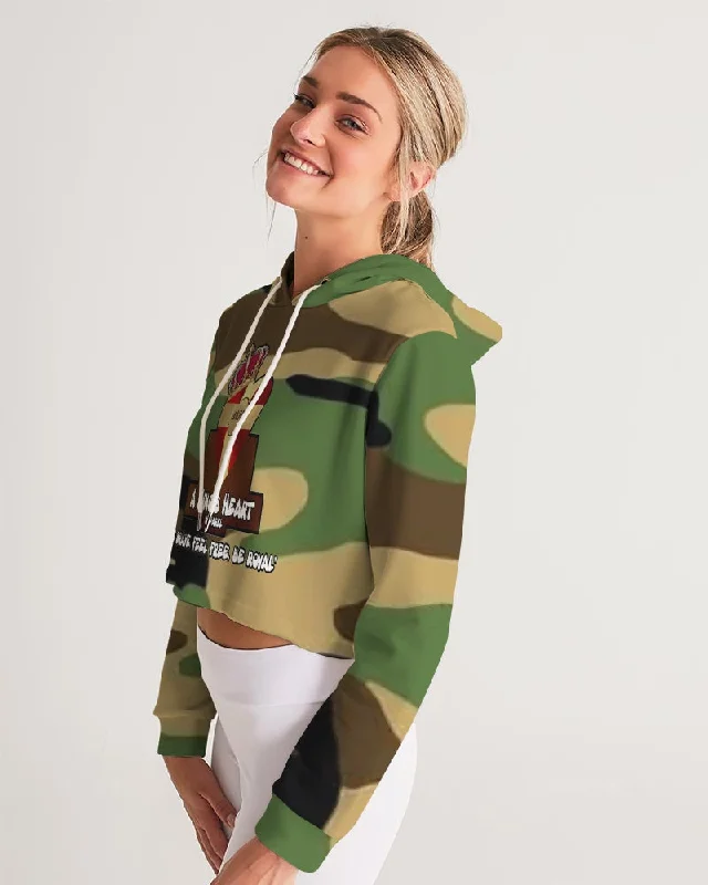 AKH Camouflage Women's Cropped Hoodie