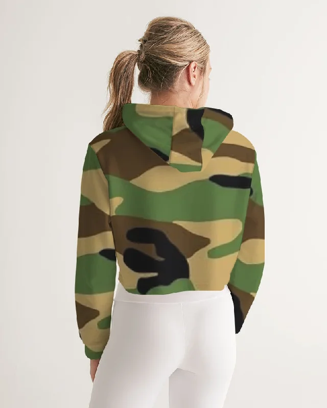 AKH Camouflage Women's Cropped Hoodie