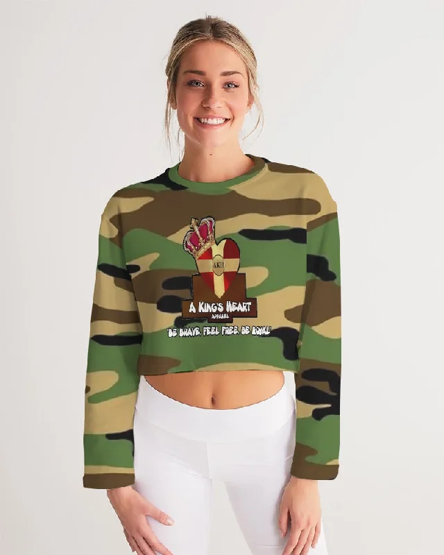 AKH Camouflage Women's Cropped Sweatshirt