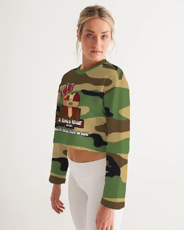 AKH Camouflage Women's Cropped Sweatshirt