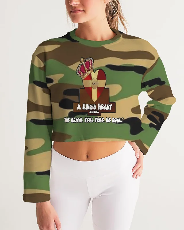 AKH Camouflage Women's Cropped Sweatshirt