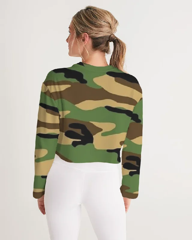 AKH Camouflage Women's Cropped Sweatshirt