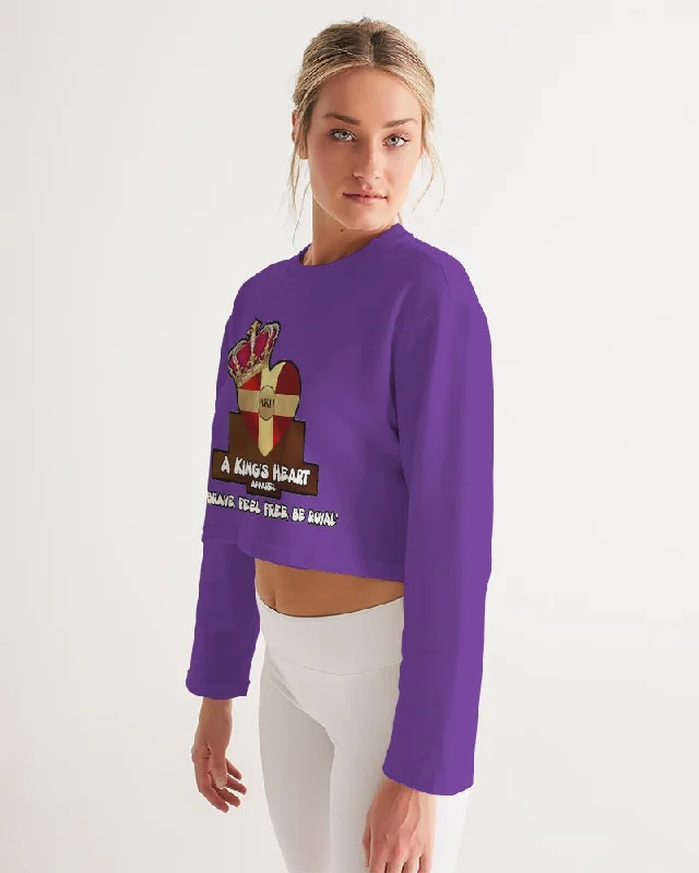 AKH Purple Women's Cropped Sweatshirt