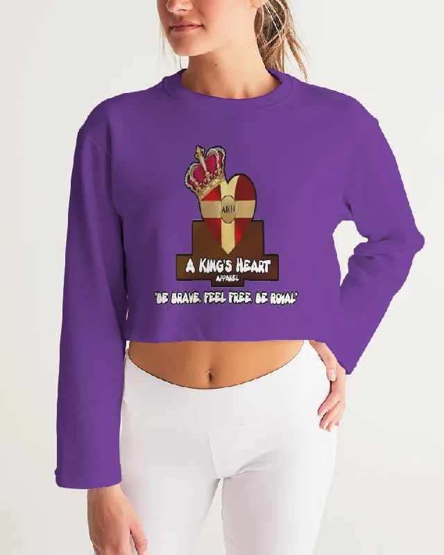 AKH Purple Women's Cropped Sweatshirt