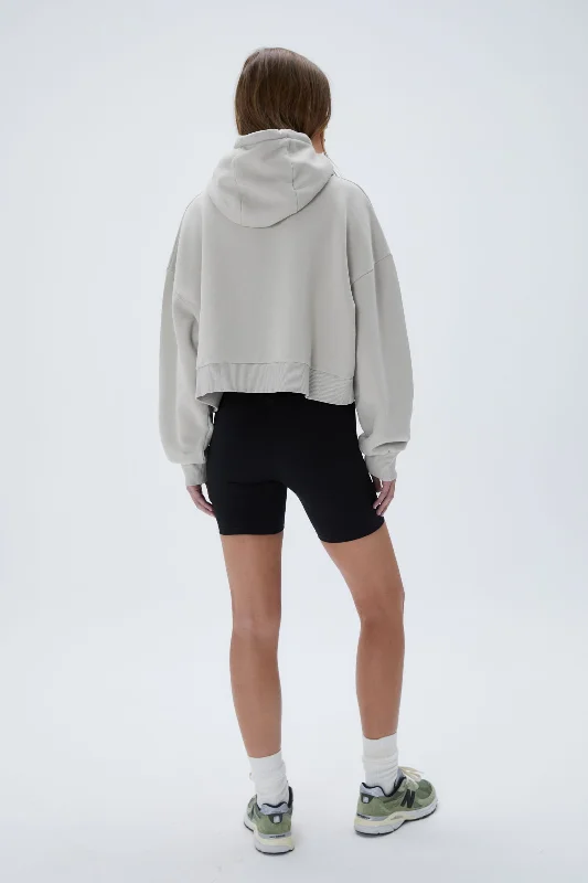 Washed Boxy Hoodie - Stone